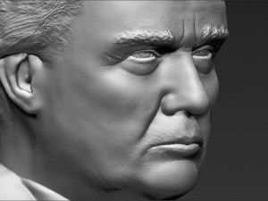 president donald trump bust ready for full color 3d printing 3D Print Model