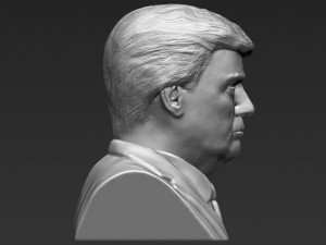 president donald trump bust ready for full color 3d printing 3D Print Model