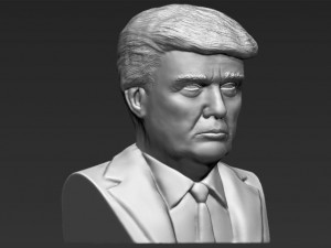 president donald trump bust ready for full color 3d printing 3D Print Model