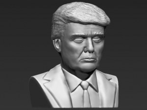 president donald trump bust ready for full color 3d printing 3D Print Model