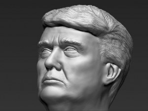 president donald trump bust ready for full color 3d printing 3D Print Model