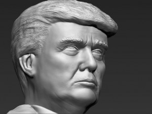 president donald trump bust ready for full color 3d printing 3D Print Model