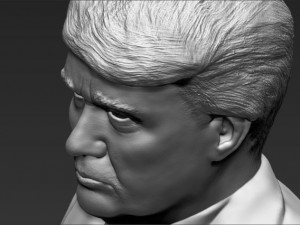president donald trump bust ready for full color 3d printing 3D Print Model