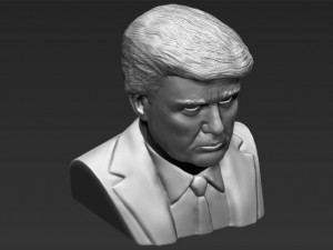 president donald trump bust ready for full color 3d printing 3D Print Model