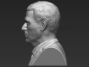 president george w bush bust 3d printing ready stl obj Model Cetak 3D