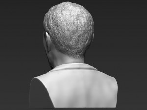president george w bush bust 3d printing ready stl obj Model Cetak 3D