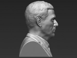president george w bush bust 3d printing ready stl obj Model Cetak 3D