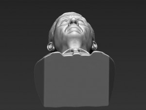 president george w bush bust 3d printing ready stl obj Model Cetak 3D