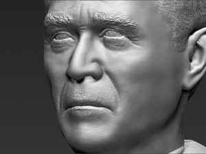 president george w bush bust 3d printing ready stl obj Model Cetak 3D