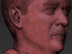 president george w bush bust 3d printing ready stl obj Model Cetak 3D