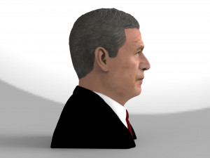 president george w bush bust ready for full color 3d printing Modèles 3D en vedette