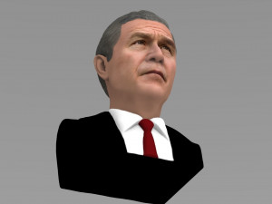 president george w bush bust ready for full color 3d printing Modèles 3D en vedette