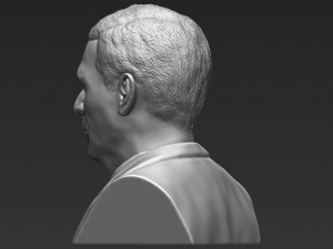 president george w bush bust ready for full color 3d printing Modèles 3D en vedette