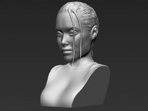lara croft angelina jolie bust 3d printing ready stl obj Modello di stampa 3D