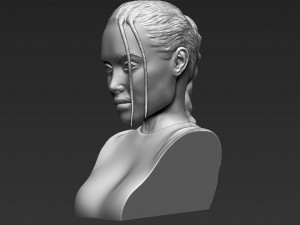 lara croft angelina jolie bust 3d printing ready stl obj Modello di stampa 3D