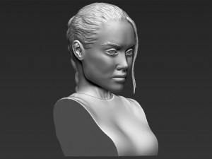 lara croft angelina jolie bust 3d printing ready stl obj Modello di stampa 3D