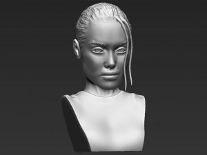 lara croft angelina jolie bust 3d printing ready stl obj Modello di stampa 3D