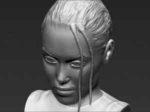lara croft angelina jolie bust 3d printing ready stl obj Modello di stampa 3D