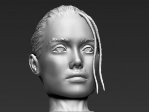 lara croft angelina jolie bust 3d printing ready stl obj Modello di stampa 3D