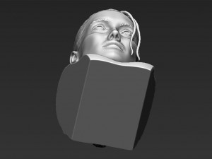 lara croft angelina jolie bust 3d printing ready stl obj Modello di stampa 3D