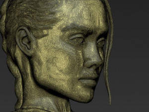 lara croft angelina jolie bust 3d printing ready stl obj Modello di stampa 3D