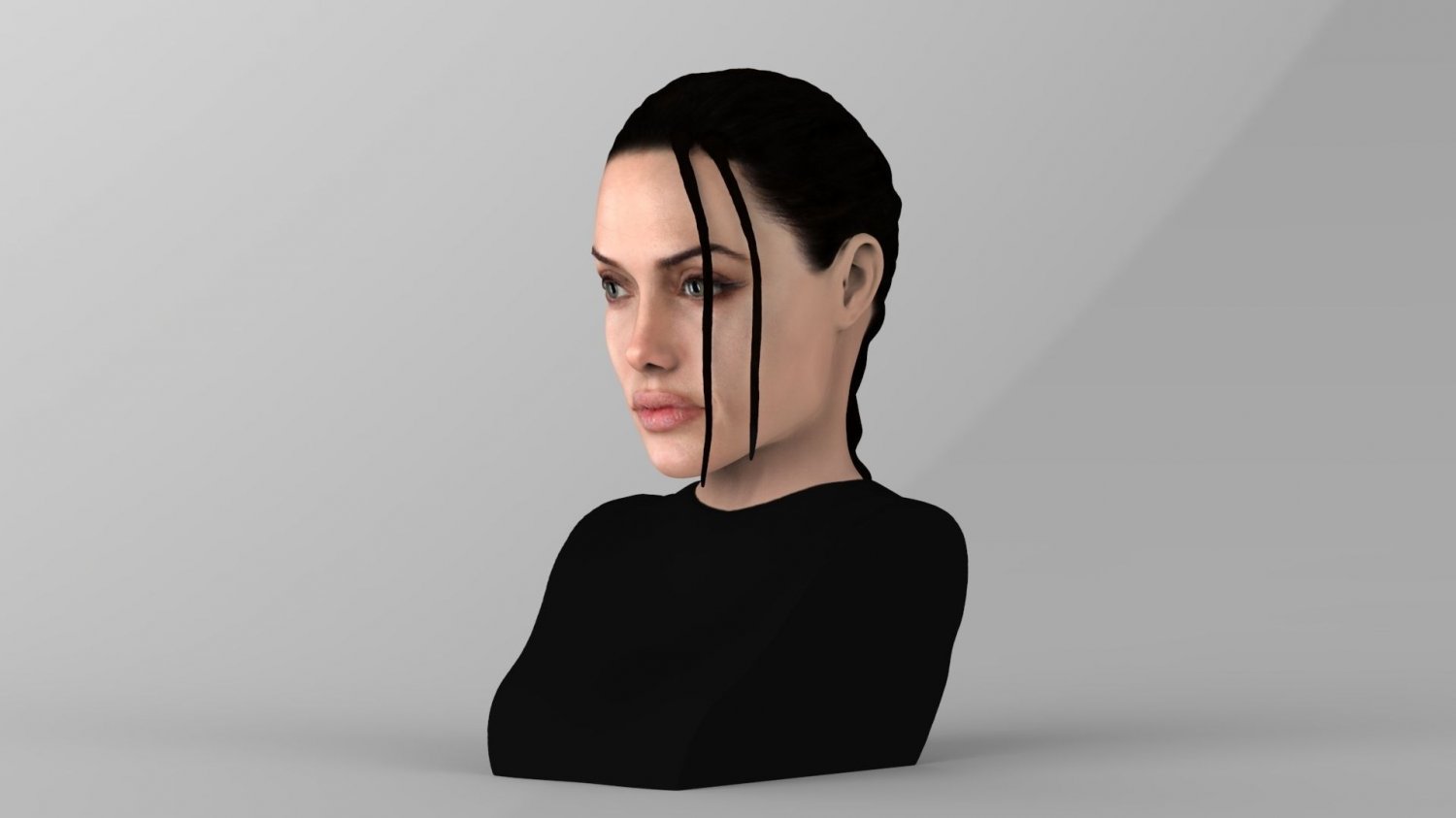 Lara Croft Angelina Jolie Bust Ready For Full Color 3d Printing 3d Model In Woman 3dexport