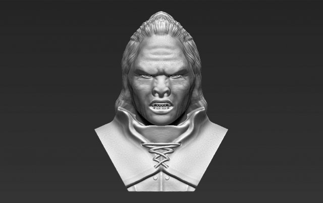 lurtz lord of the rings bust 3d printing ready stl obj 3D प्रिंट मॉडल .c4d .max .obj .3ds .fbx .stl .blend 