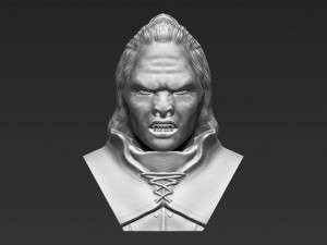 lurtz lord of the rings bust 3d printing ready stl obj 3D Print Model