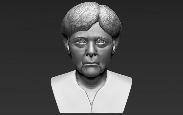 angela merkel bust 3d printing ready stl obj Model do druku 3D .c4d .max .obj .3ds .fbx .stl .blend 