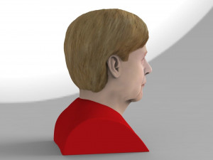 angela merkel bust ready for full color 3d printing 3D 프린트 모델