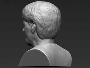 angela merkel bust ready for full color 3d printing 3D 프린트 모델