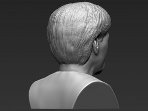 angela merkel bust ready for full color 3d printing 3D 프린트 모델