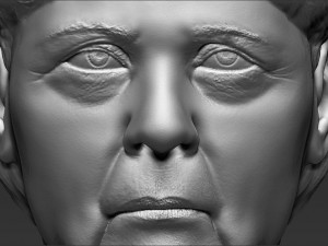 angela merkel bust ready for full color 3d printing 3D 프린트 모델