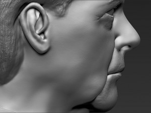 angela merkel bust ready for full color 3d printing 3D 프린트 모델