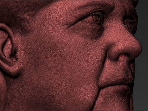 angela merkel bust ready for full color 3d printing 3D 프린트 모델