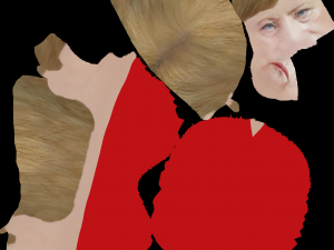 angela merkel bust ready for full color 3d printing 3D 프린트 모델