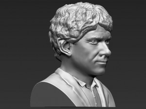 bilbo baggins hobbit bust 3d printing ready stl obj 3Dプリントモデル