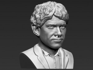 bilbo baggins hobbit bust 3d printing ready stl obj 3Dプリントモデル