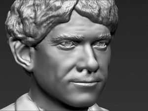 bilbo baggins hobbit bust 3d printing ready stl obj 3Dプリントモデル