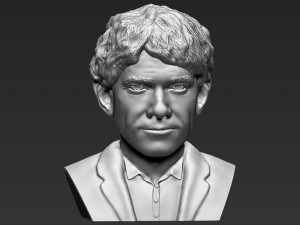 bilbo baggins hobbit bust 3d printing ready stl obj 3Dプリントモデル