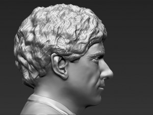 bilbo baggins hobbit bust 3d printing ready stl obj 3Dプリントモデル