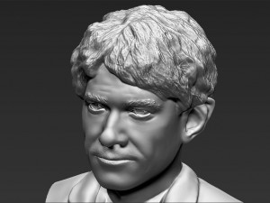 bilbo baggins hobbit bust 3d printing ready stl obj 3Dプリントモデル