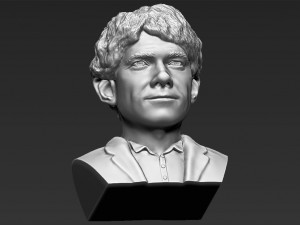bilbo baggins hobbit bust 3d printing ready stl obj 3Dプリントモデル