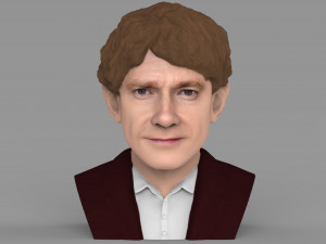 bilbo baggins hobbit bust ready for full color 3d printing 3D Print Model