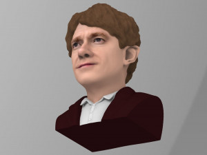 bilbo baggins hobbit bust ready for full color 3d printing 3D Принт Модель