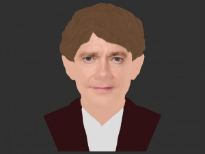 bilbo baggins hobbit bust ready for full color 3d printing 3D Принт Модель