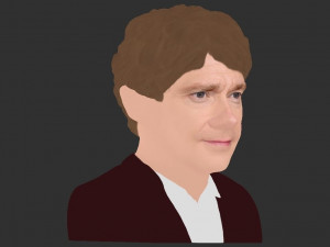 bilbo baggins hobbit bust ready for full color 3d printing 3D Принт Модель