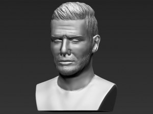 david beckham bust 3d printing ready stl obj 3D-printmodel