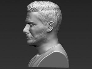 david beckham bust 3d printing ready stl obj 3D-printmodel