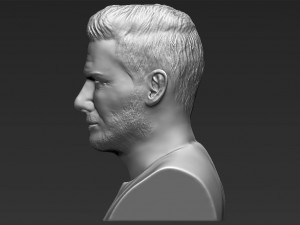 david beckham bust 3d printing ready stl obj 3D-printmodel